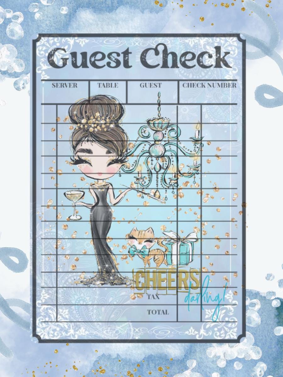 Tiffany's Guest Checks
