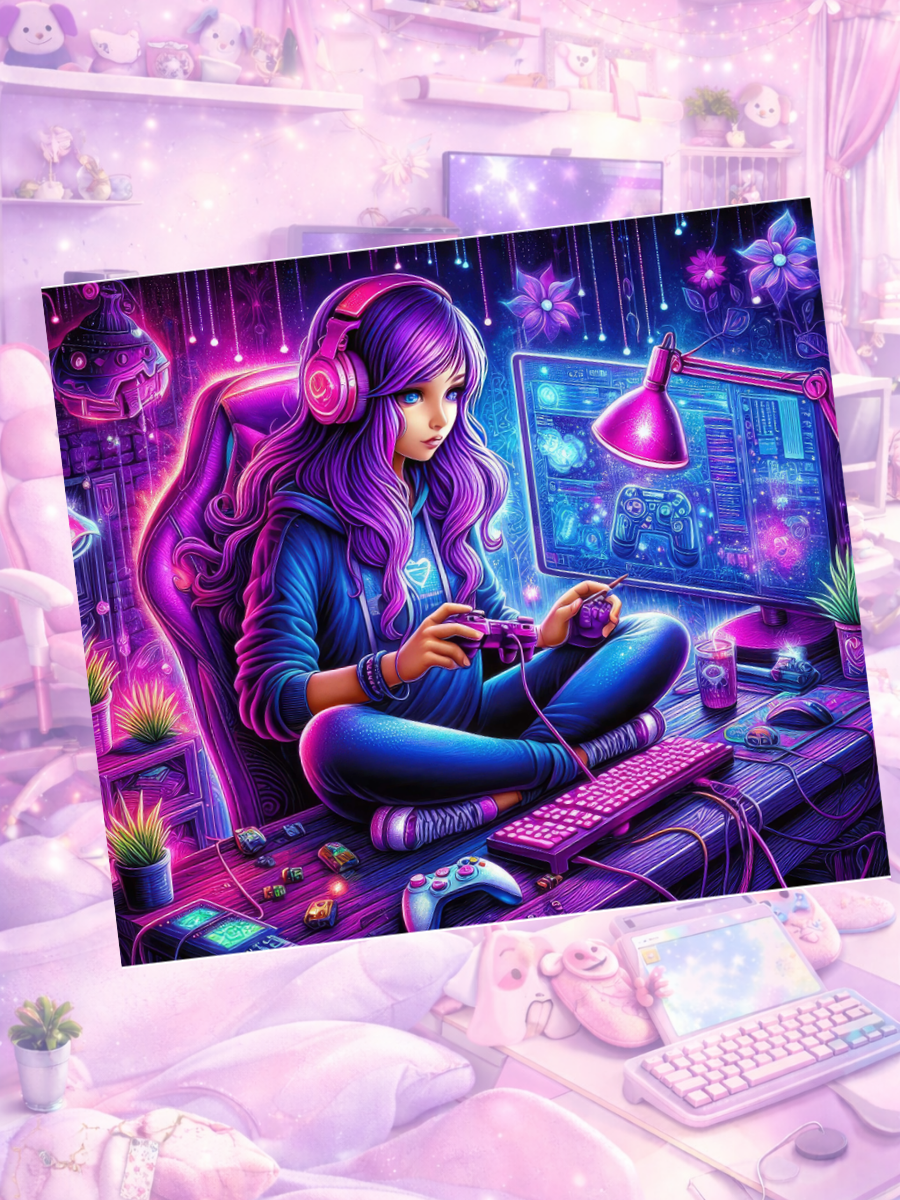 Gamer Girl Die Cuts