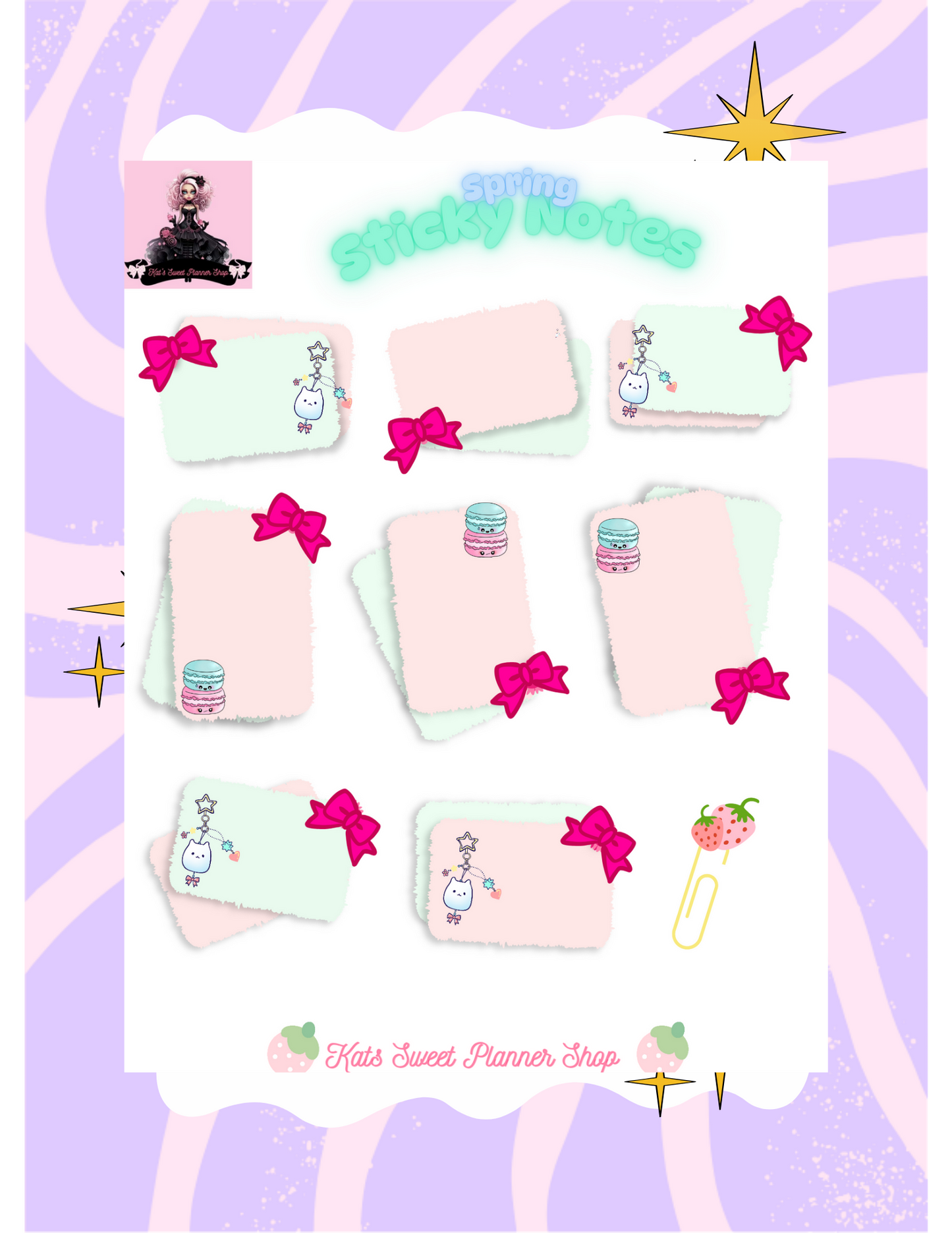 Spring Sticky Notes