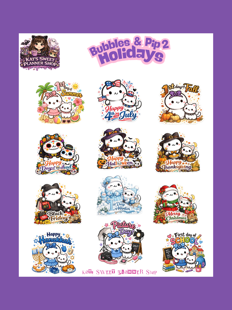 Bubbles & Pip- Holidays