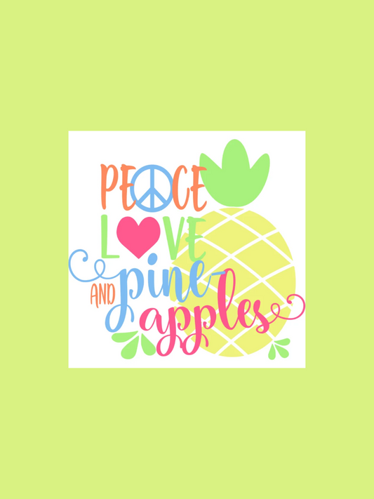 Pineapples Die Cut