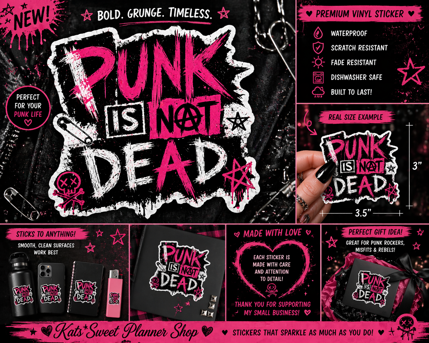 Punk Is Not Dead Die Cut