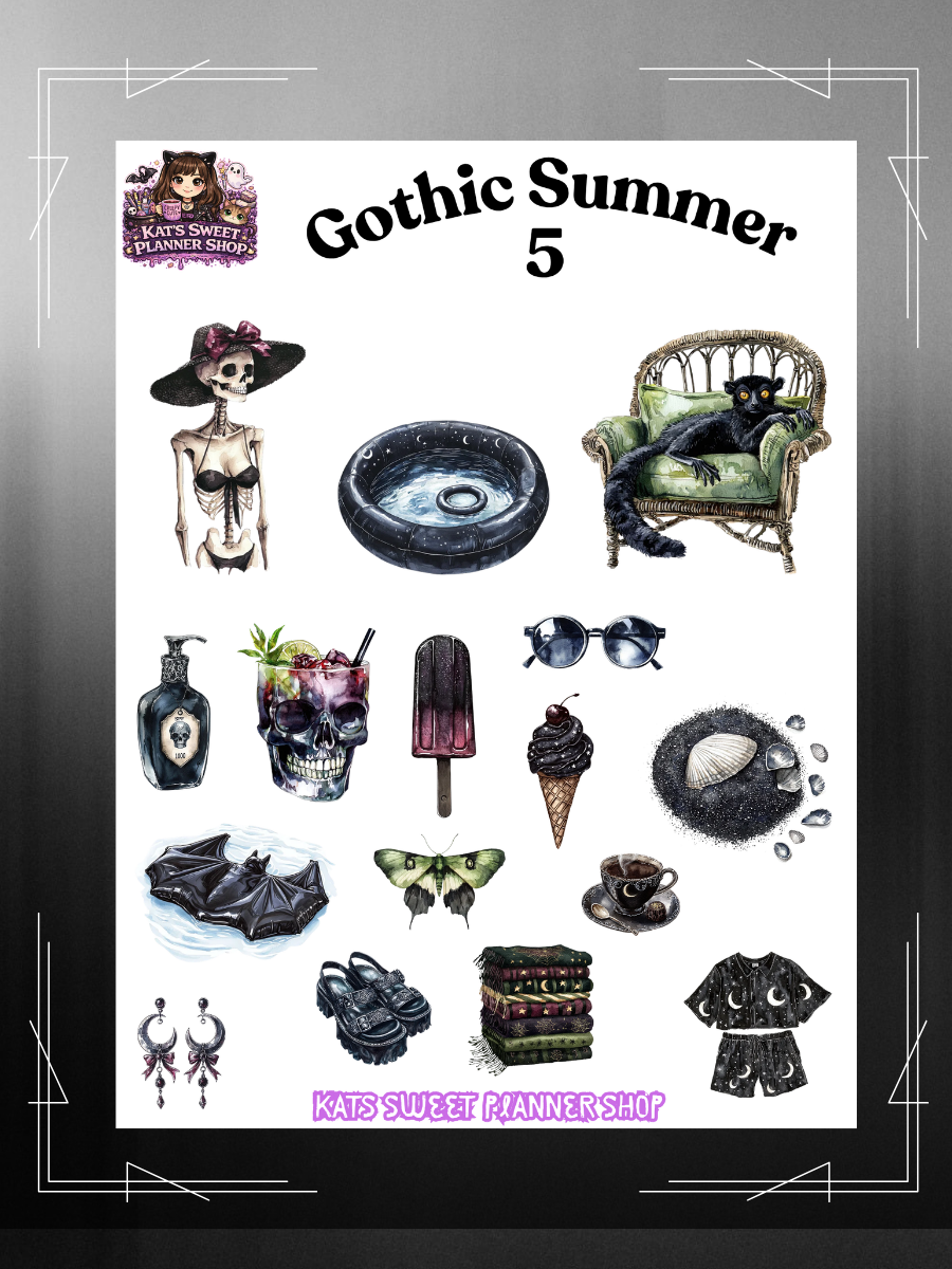 Gothic Summer Deco Stickers