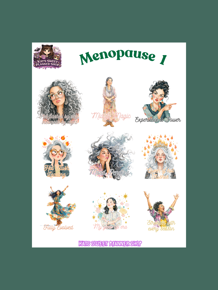 Menopause Sticker Set