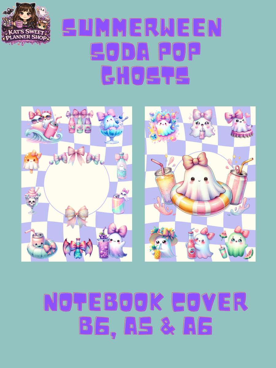 Soda Pop Ghosties Notebook Cover