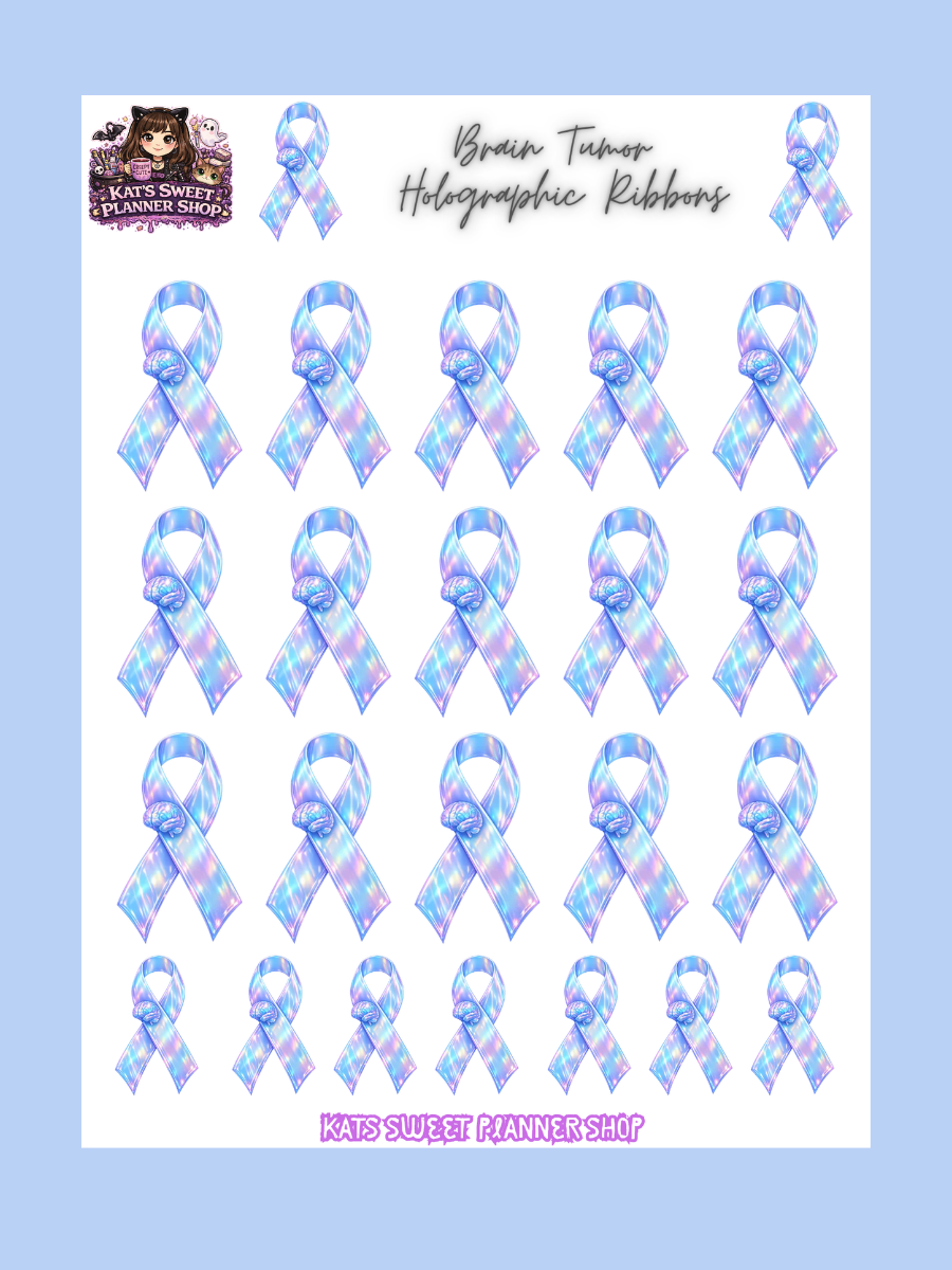 Brain Tumor Holographic Ribbons