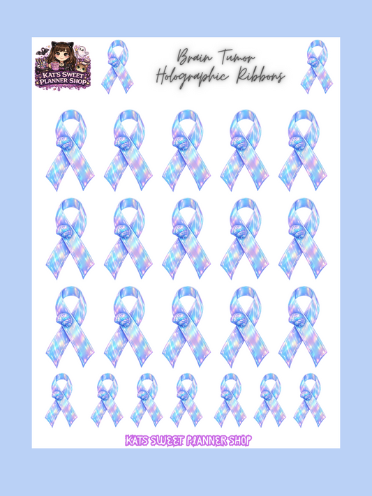 Brain Tumor Holographic Ribbons