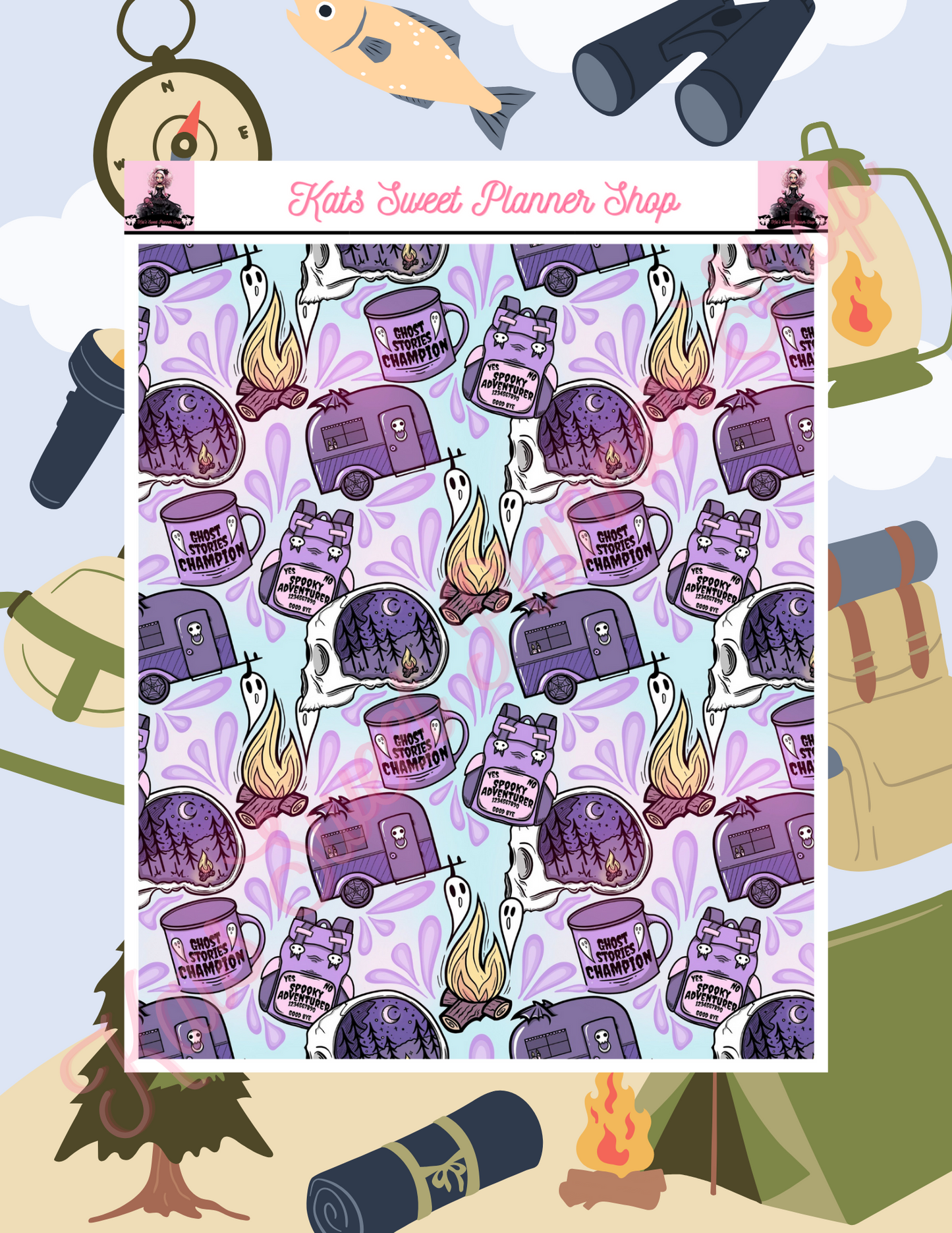 Spooky Camping Tear Sheets
