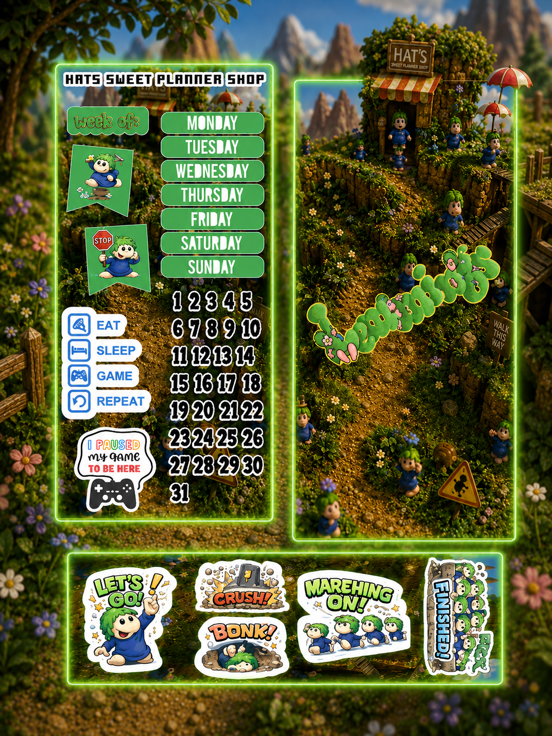 Lemmings Sticker Kit 2