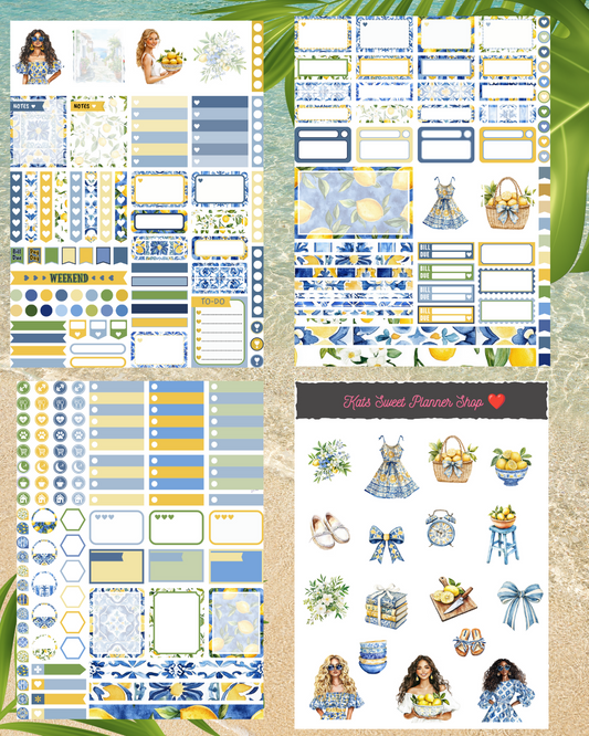 Caribbean Summer Vertical Sticker Kit