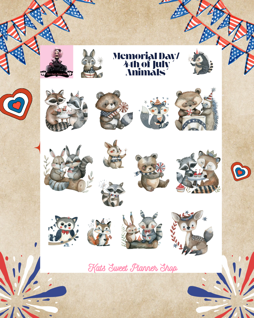 Memorial Day/4th of July Animals