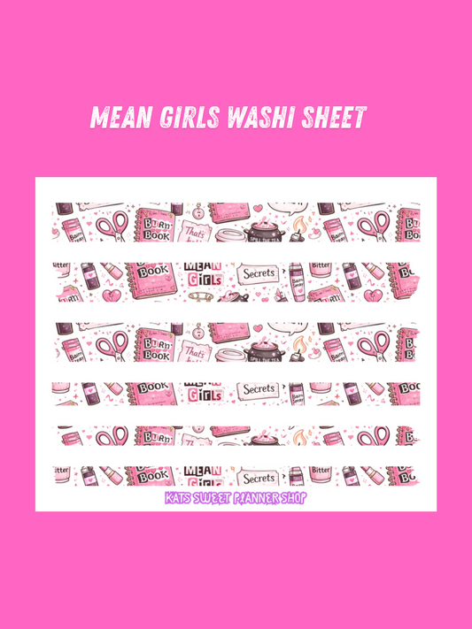 Mean Girls Washi Sheet