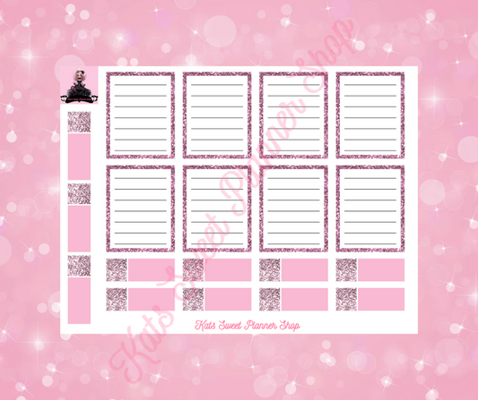 Pink Glitter Boxes