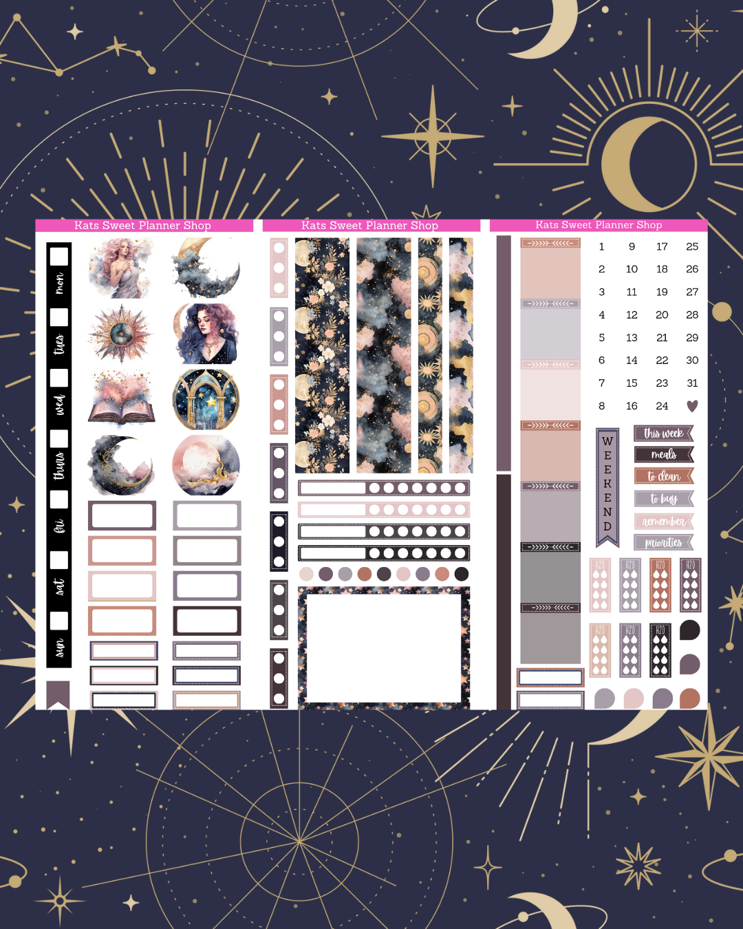 Celestial Stars Hobo Weeks Kit