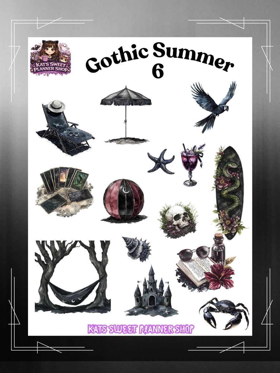 Gothic Summer Deco Stickers