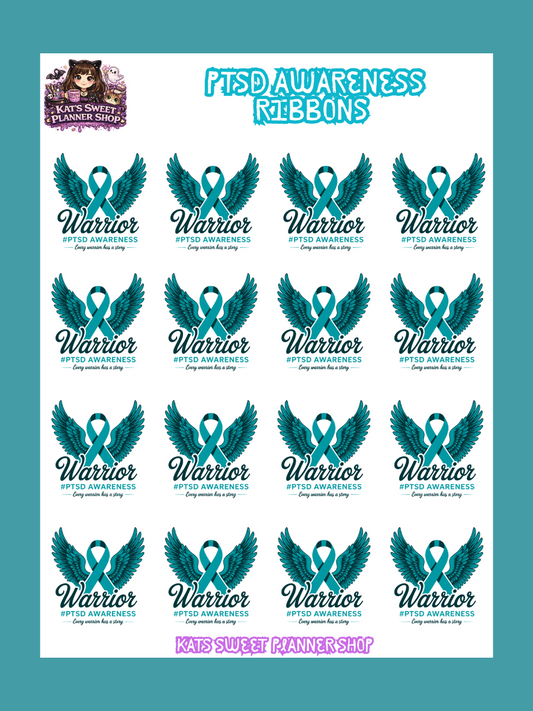 PTSD Awareness Ribbons
