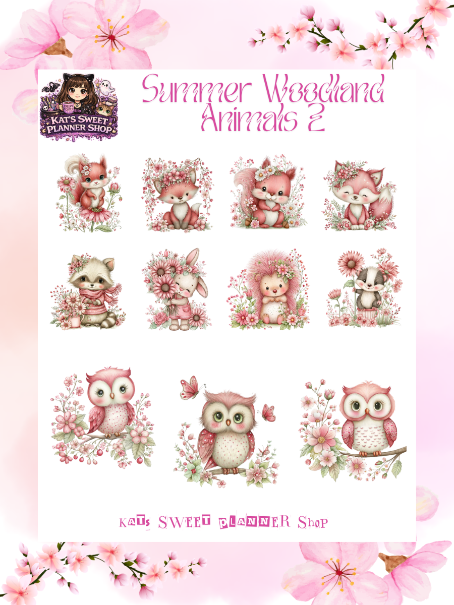 Summer Woodland Animals Set