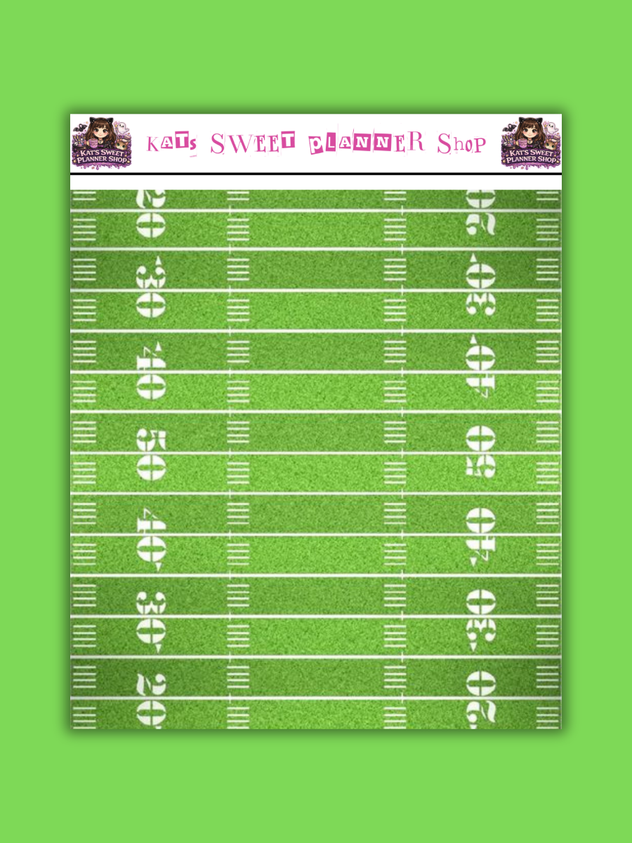 Football 🏈 Field Tear Sheet