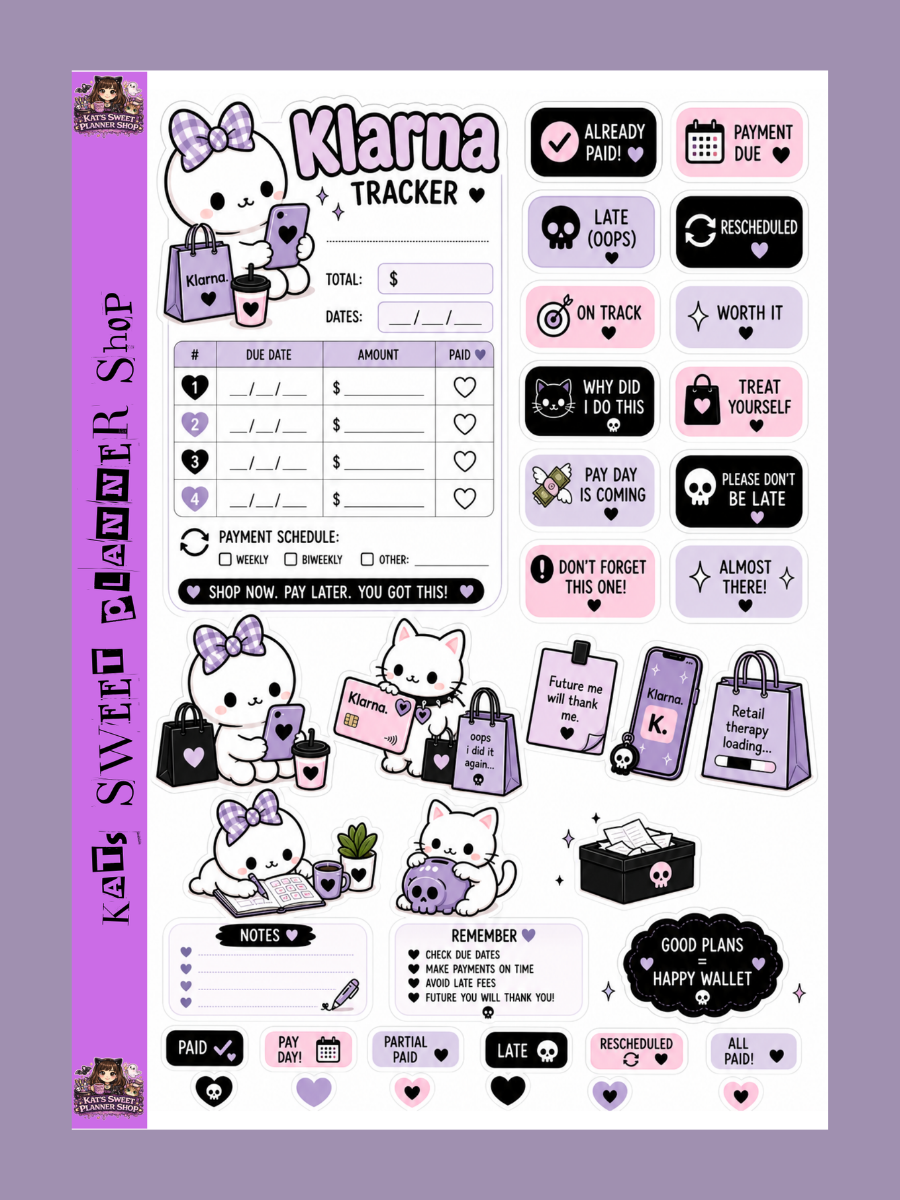 Bubbles & Pip- Buy Now Pay Later Full Page Sticker Sheets