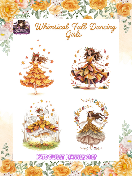 Whimsical Fall Dancing Girls