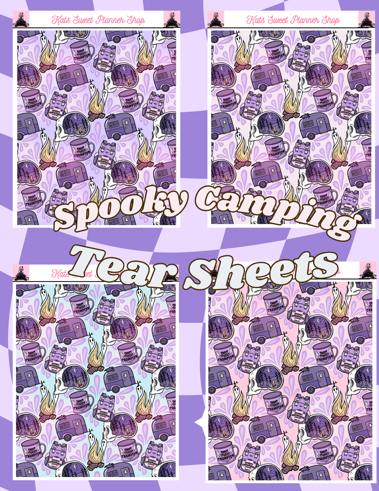 Spooky Camping Tear Sheets