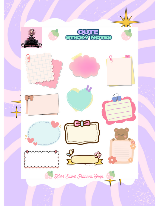 Cute Sticky Notes