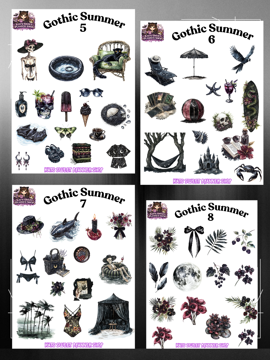 Gothic Summer Deco Stickers