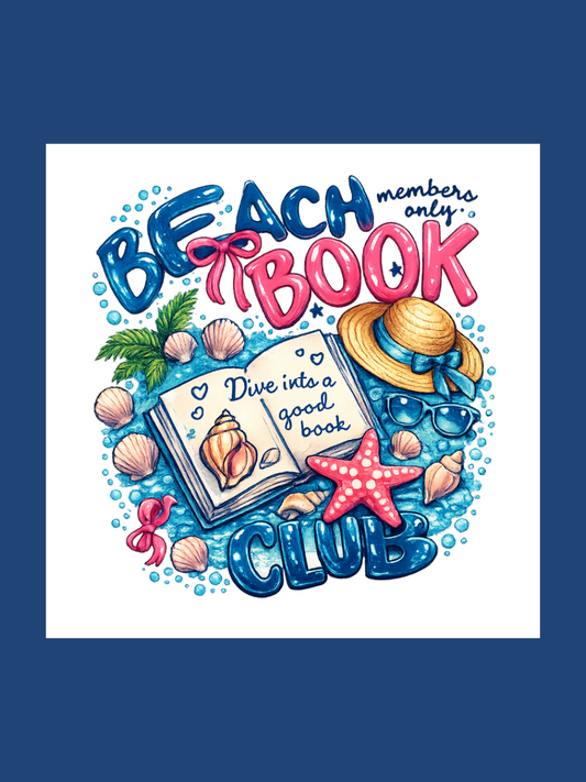 Beach Book Club Die Cut