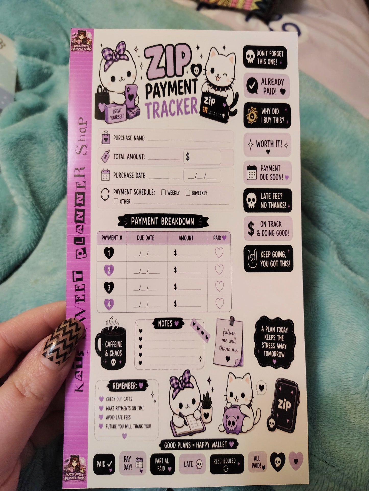 Bubbles & Pip- Buy Now Pay Later Full Page Sticker Sheets