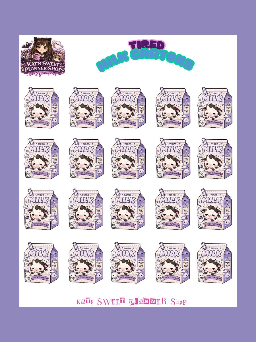 Kawaii Milk Carton Collection
