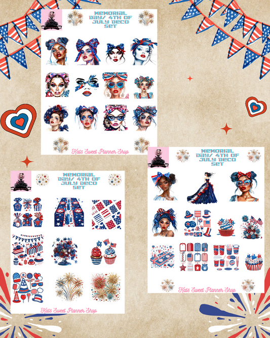Memorial Day/4th of July Deco Set