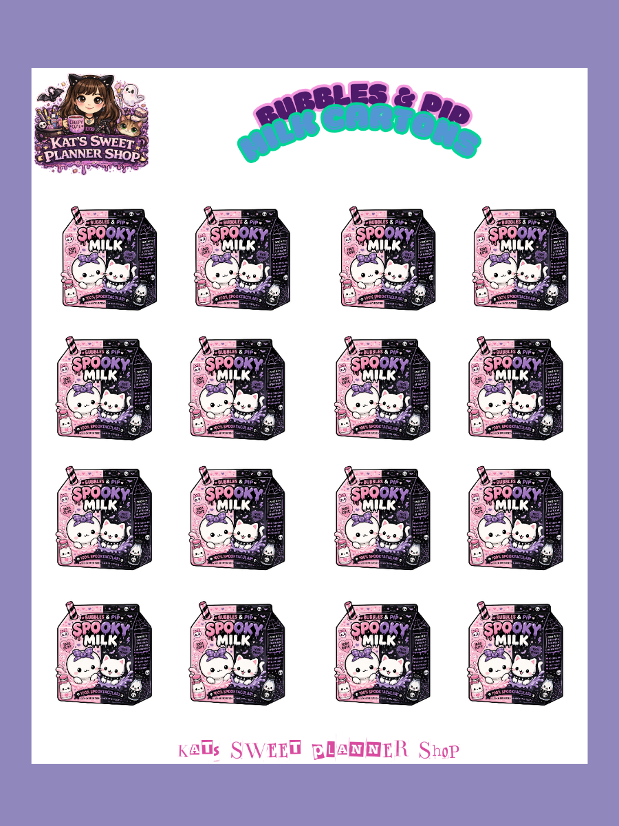 Kawaii Milk Carton Collection