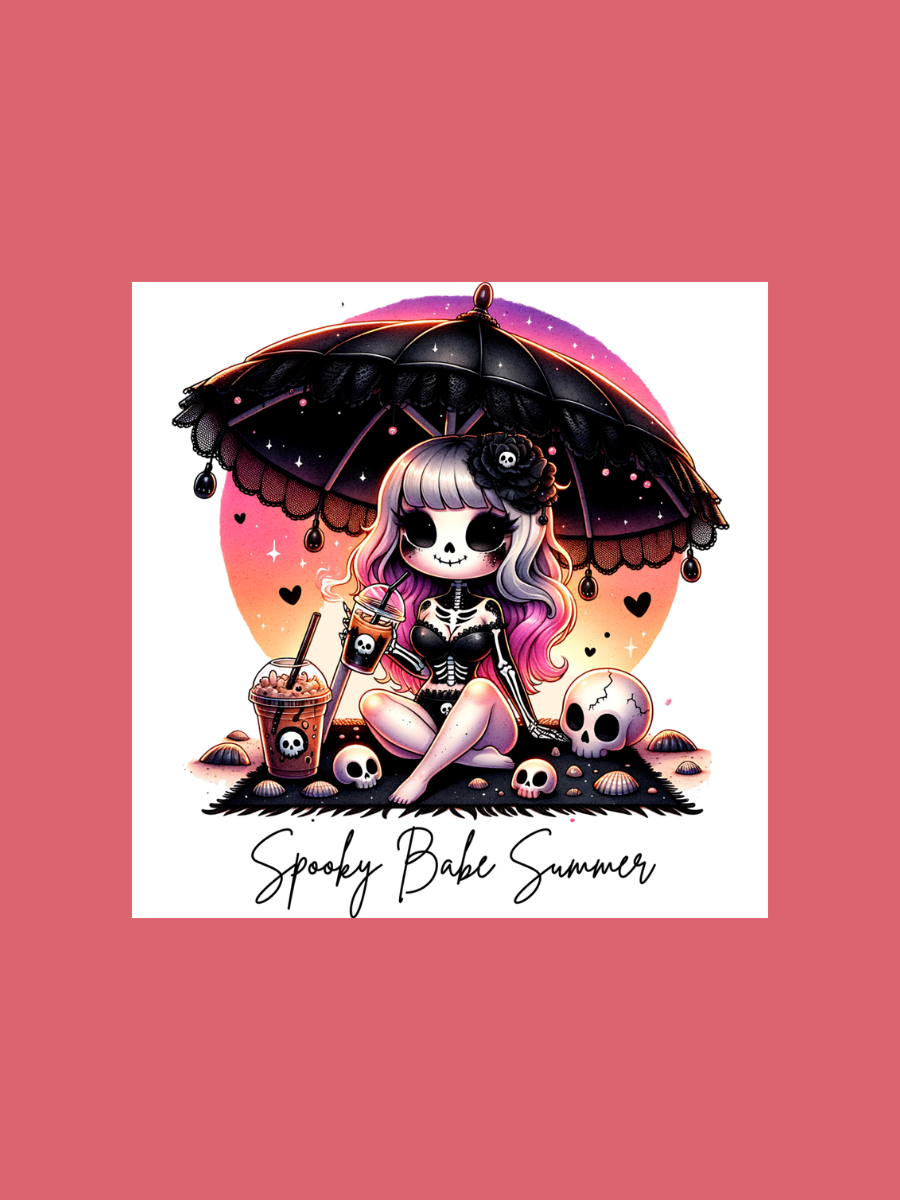 Spooky Babe Summer Die Cut