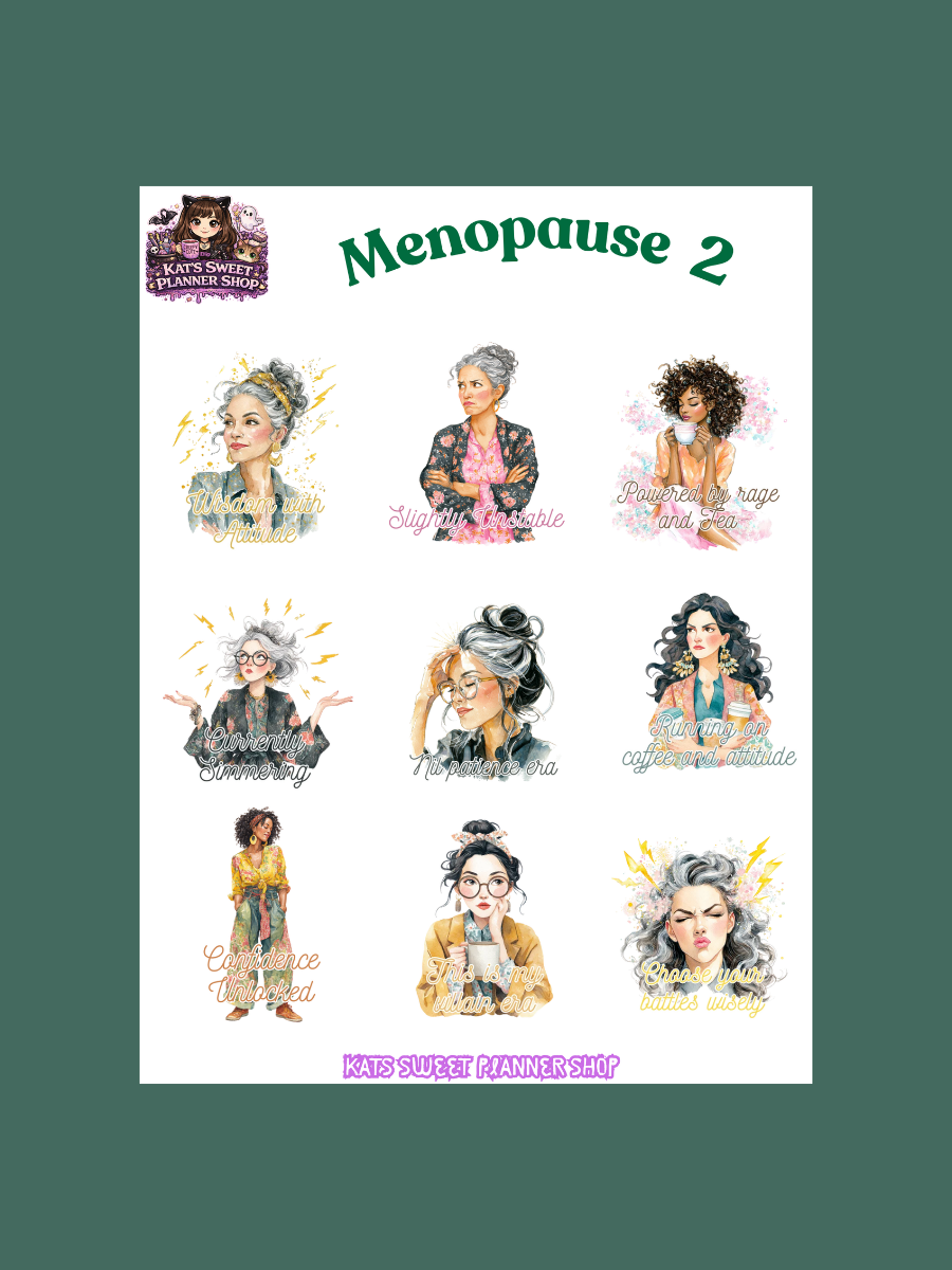 Menopause Sticker Set