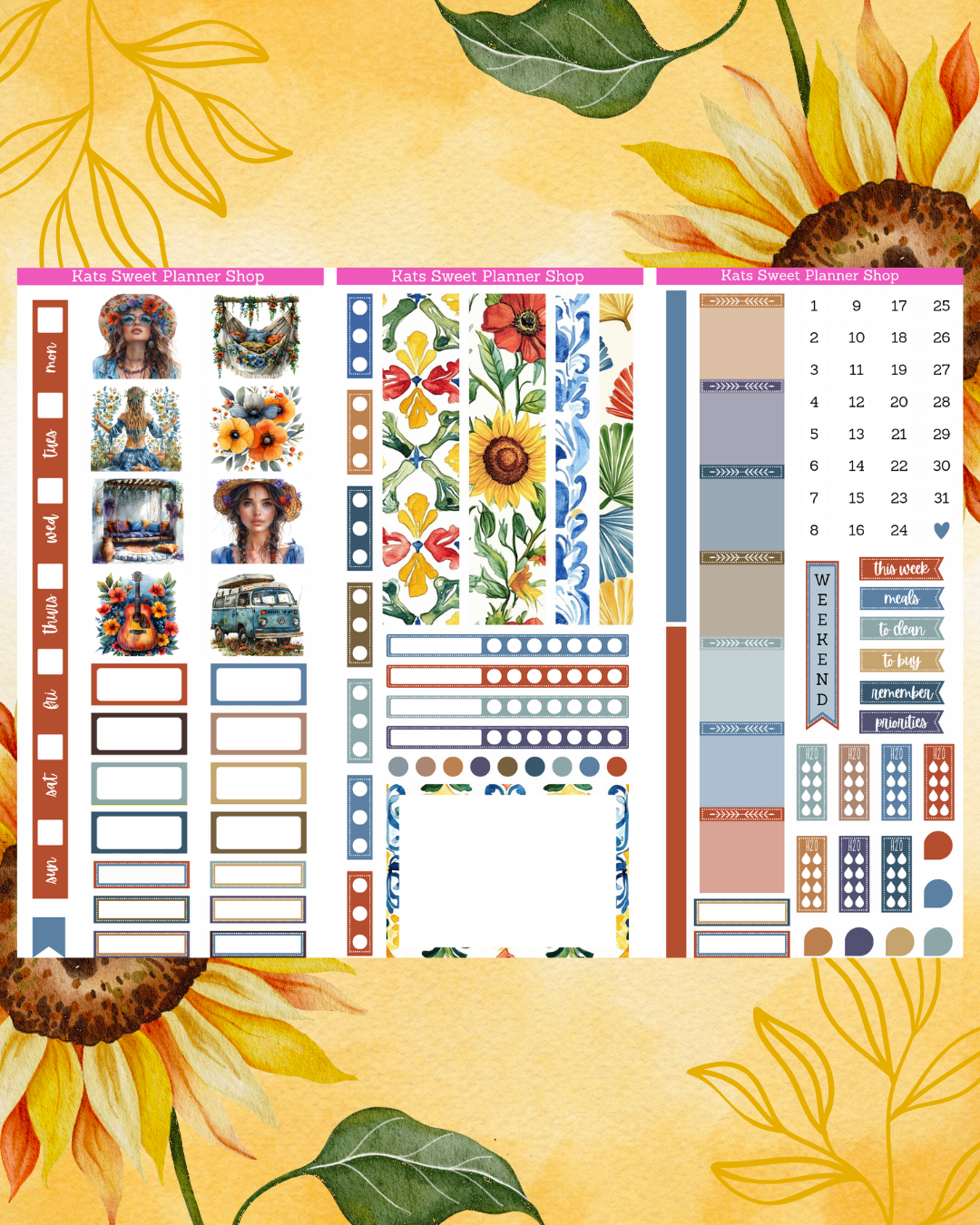 Boho Summer Hobo Weeks Kit
