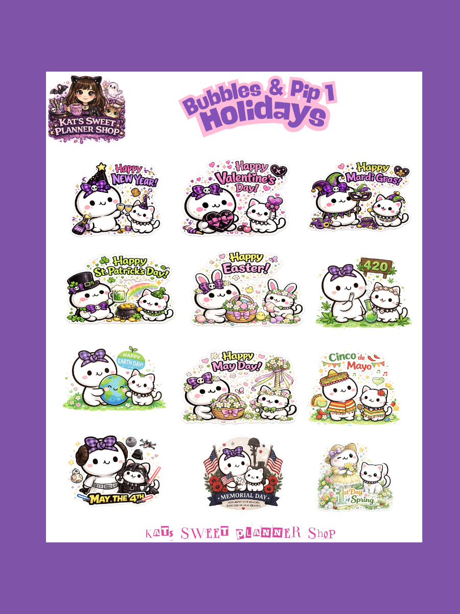 Bubbles & Pip- Holidays