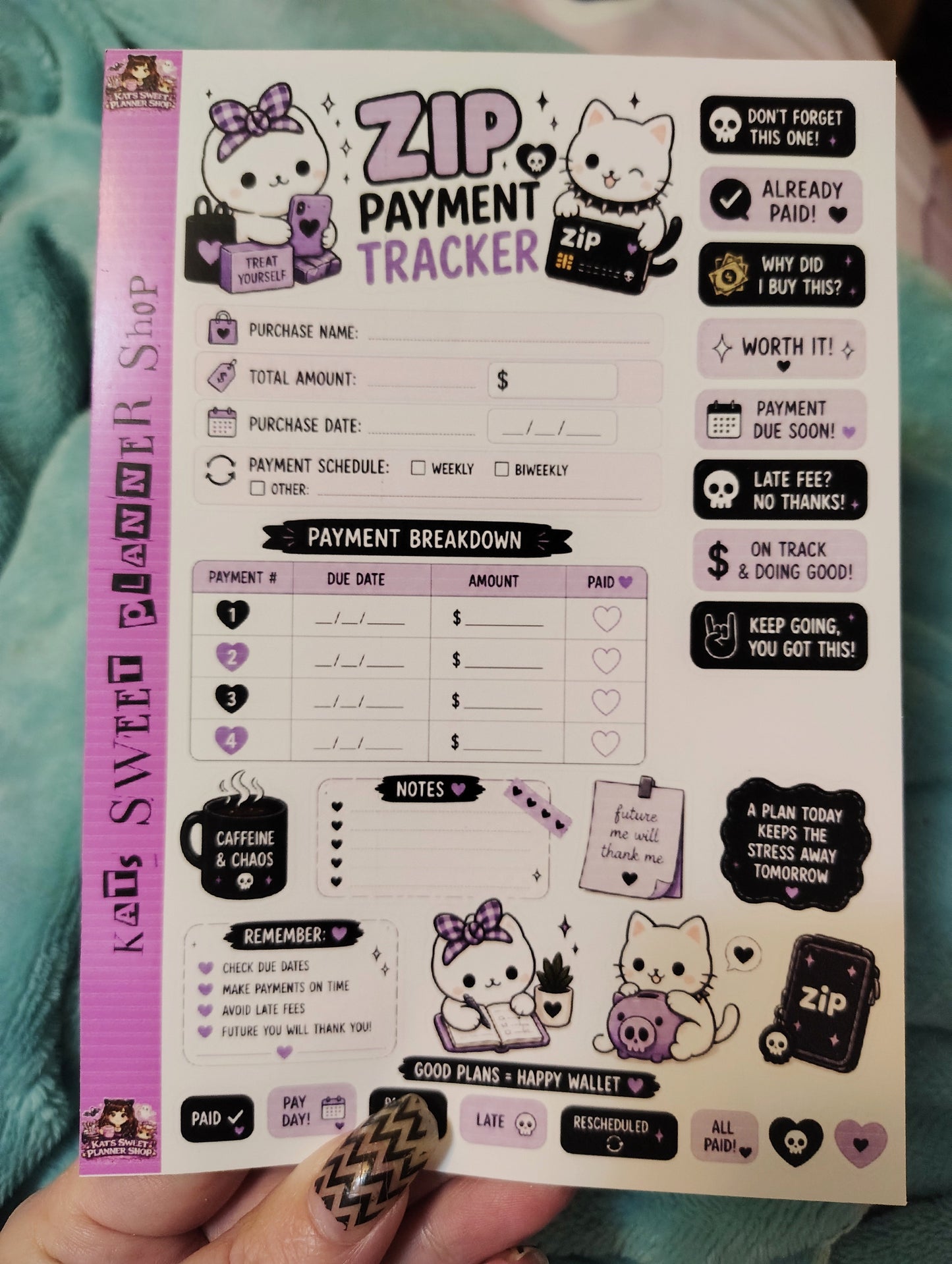 Bubbles & Pip- Buy Now Pay Later Full Page Sticker Sheets