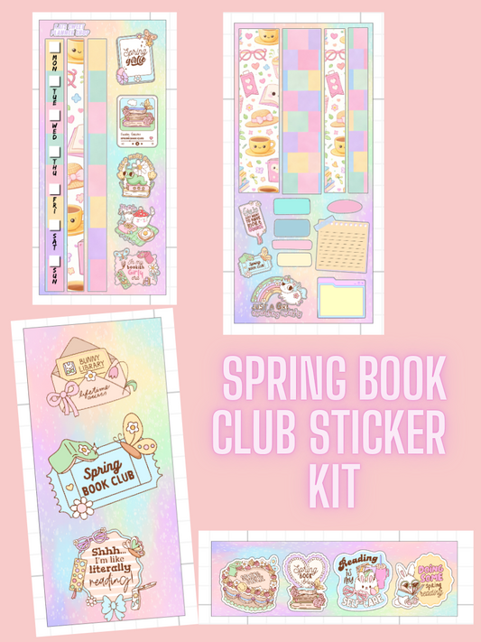 Spring Book Club Sticker Kit