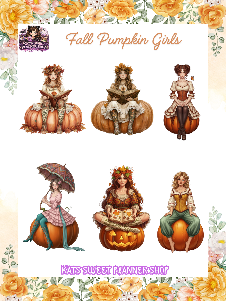 Fall Pumpkin Girls