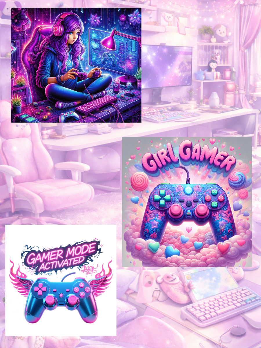 Gamer Girl Die Cuts