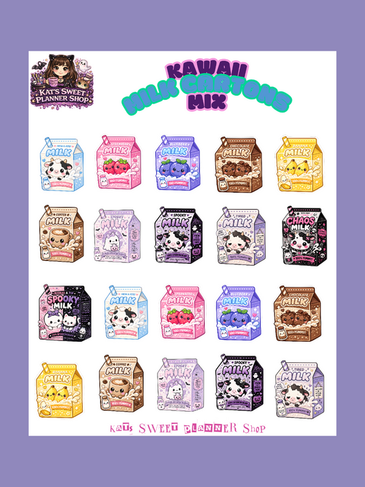 Kawaii Milk Carton Collection